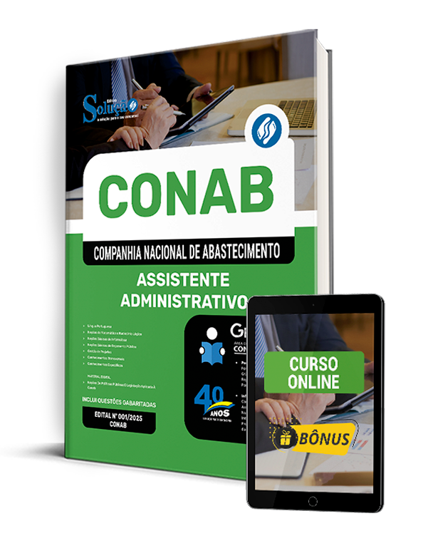 Apostila CONAB 2025 - Assistente Administrativo | Banca Mouraria
